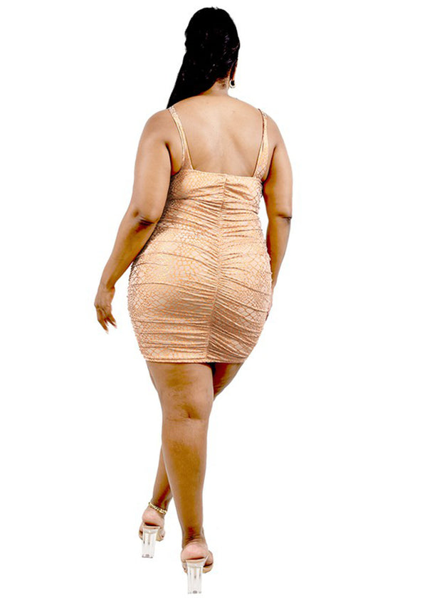 Cutout Front Tube Dress